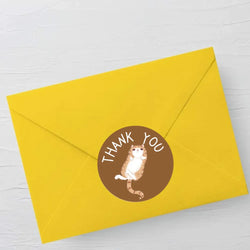 100-500pcs Cute Animal Thank You Stickers For Your Order Small Business Packaging,Birthday,Party Favors Merry Christmas,Wedding (ONLINE ORDER ONLY)
