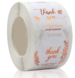 500Pcs/roll THANK YOU Stickers Four Color Business Card Set Customer Business Sealing Sticker Labels Birthday Wedding Gifts Card (ONLINE ORDER ONLY)
