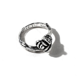 Flower Rose Ring Metal for Cosplay Game Night Dungeons and Dragons (adjustable) (Online Only)