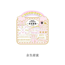 40Pcs/lot Sweet Life Series Stickers Scrapbooking Decorative Sticker DIY Diary Album Stick Label Escolar Cute Stationery Gift (Online Order Only)