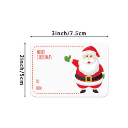 250pcs/roll Colored Christmas Stamp Design Kraft Seal Sticker Kraft Paper Material Stick DIY Multifunction Gift Sticker (ONLINE ORDER ONLY)