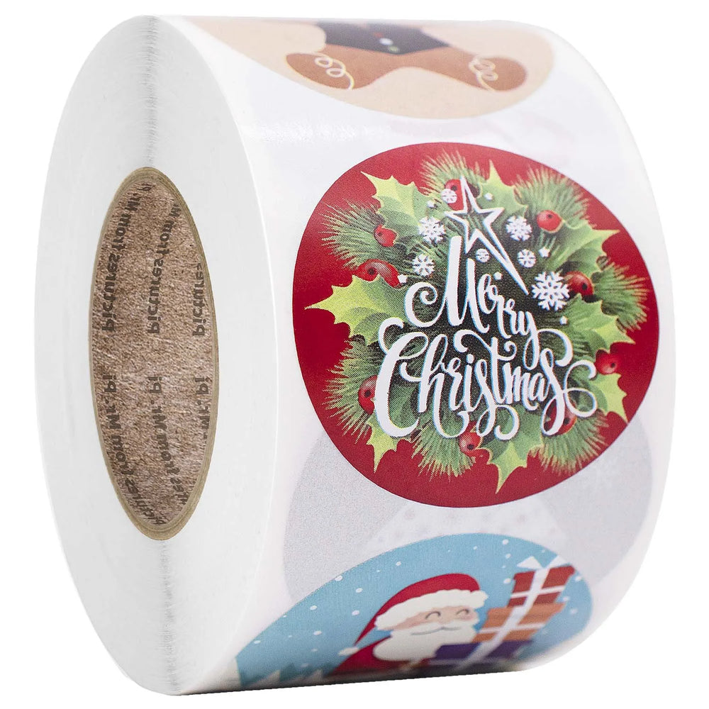 Christmas Sticker Cartoon Christmas Tree Santa Claus Design Paper Label Merry Christmas Cute Stickers Stationery Stickers (ONLINE ORDER ONLY)