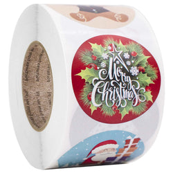 Christmas Sticker Cartoon Christmas Tree Santa Claus Design Paper Label Merry Christmas Cute Stickers Stationery Stickers (ONLINE ORDER ONLY)
