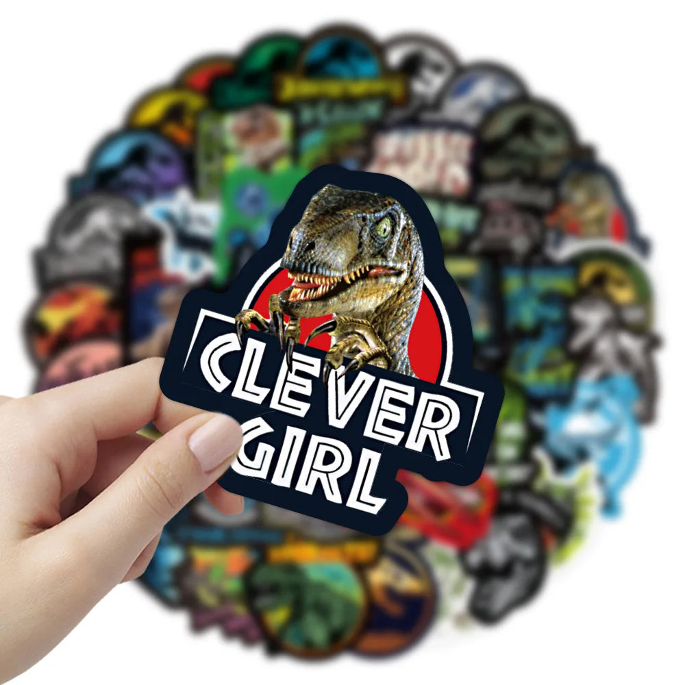 10/30/50pcs Jurassic Park Dinosaur Sticker Packs (ONLINE ORDER ONLY)