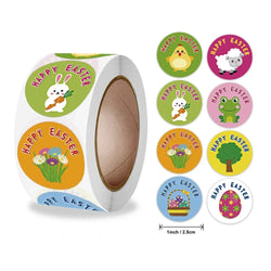 Stickers 500 Pcs/roll Easter Cute Toy Sticker Seal Sticker Thanks Handmade Crafts Decoration Sticker Label (ONLINE ORDER ONLY)