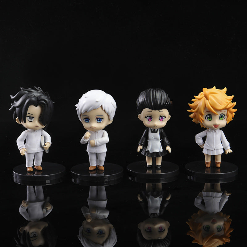 Anime The Promised Neverland PVC Toys 4 Piece Set (ONLINE ORDER ONLY)