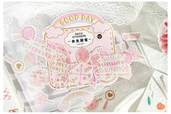 40Pcs/lot Sweet Life Series Stickers Scrapbooking Decorative Sticker DIY Diary Album Stick Label Escolar Cute Stationery Gift (Online Order Only)
