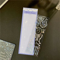 Ins Creative Laser Hot Stamping Sticker Butterfly Whale Stickers Idol Card Hand Account Decoration Stickers Kawaii Stationery (ONLINE ORDER ONLY)
