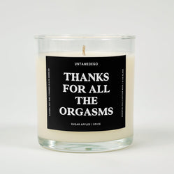 Thanks For All The Orgasms Glass Candle (ONLINE ORDER ONLY)
