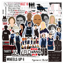 10/50PCS Classic TV Show Criminal Minds Stickers Laptop DIY Motorcycle Luggage Phone Guitar Skateboard Cool Sticker Decals Toys (ONLINE ORDER ONLY)