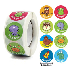 Unicorn Sticker Animal Reward Sticker Children Cute Pattern School Teacher Supplies 500pcs Inch Cute Encouragement Sticker (Online Order Only)