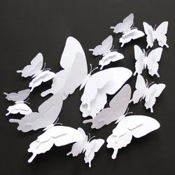 3D Pterosaur Butterfly Wall Stickers Set - 12pcs Magnet Fridge Decor (ONLINE ORDER ONLY)