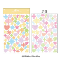 2 sheets Ins Kawaii Alphabet Letter Number Stickers Scrapbooking Decorative Sticker DIY Diary Album Stick Label Stationery (ONLINE ORDER ONLY)