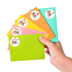 100-500Pcs Merry Christmas Santa Claus Sticker 1inch Decor DIY Wrapping Gift Decoration Xmas Kids Thank You Seal Label (ONLINE ORDER ONLY)