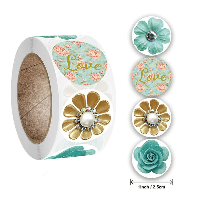 Stickers 500 Pcs/roll New Smile Smiley Face Thank You Round Sticker Label Sticker Logo Stickers Custom (ONLINE ORDER ONLY)