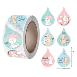 Children's Reward Stickers Inspirational Stickers Cute Animal Labels Reward Stickers Encouragement Stickers Eight Patterns A Rol (Online Order Only)
