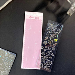 Ins Creative Laser Hot Stamping Sticker Butterfly Whale Stickers Idol Card Hand Account Decoration Stickers Kawaii Stationery (ONLINE ORDER ONLY)