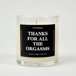 Thanks For All The Orgasms Glass Candle (ONLINE ORDER ONLY)