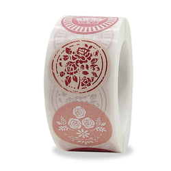 100-500pcs Envelope Seal Labels with 8 Flower Patterns Stickers Self Adhesive Sticker Labels for Party Decor,Birthday,Wedding (ONLINE ORDER ONLY)