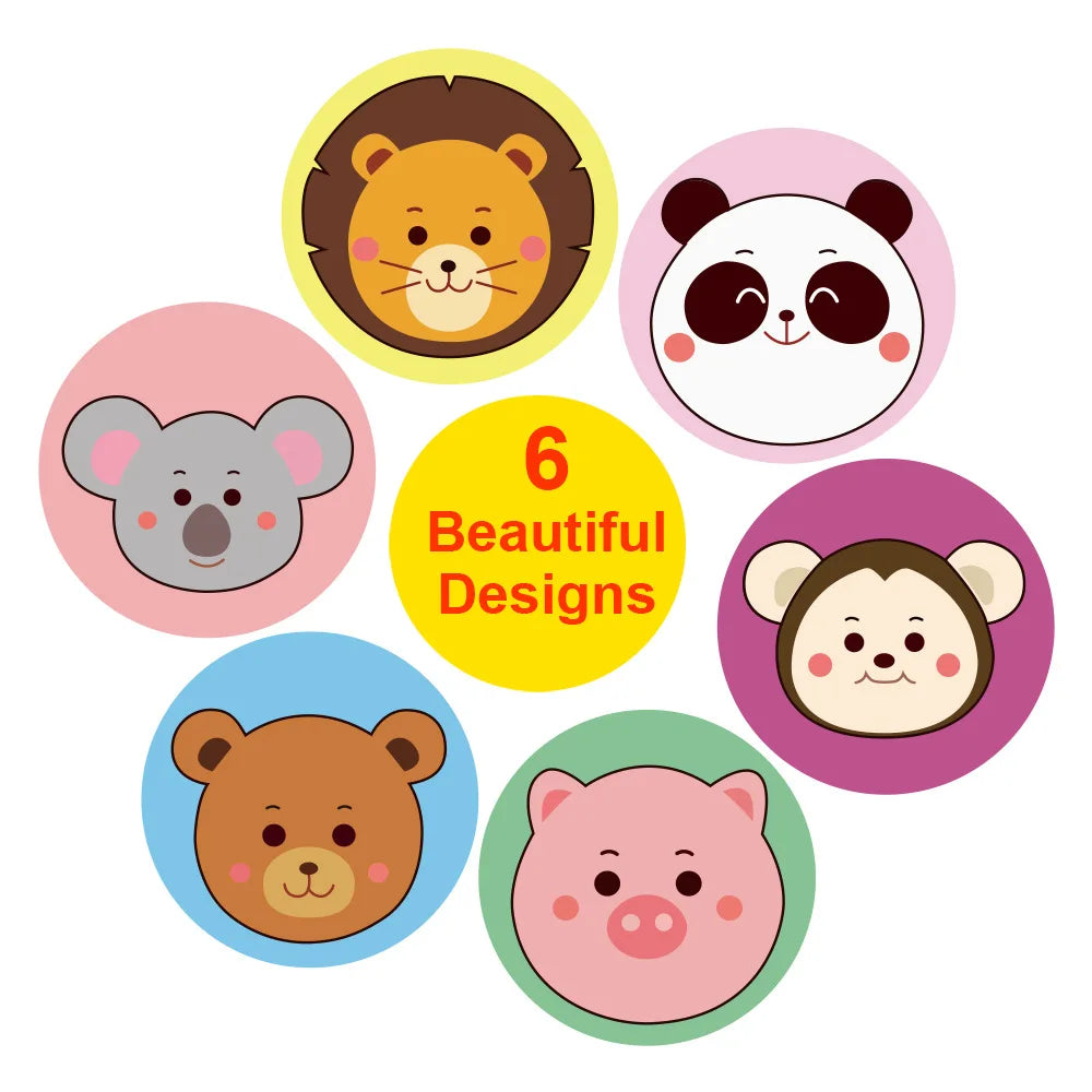 Unicorn Sticker Animal Reward Sticker Children Cute Pattern School Teacher Supplies 500pcs Inch Cute Encouragement Sticker (Online Order Only)