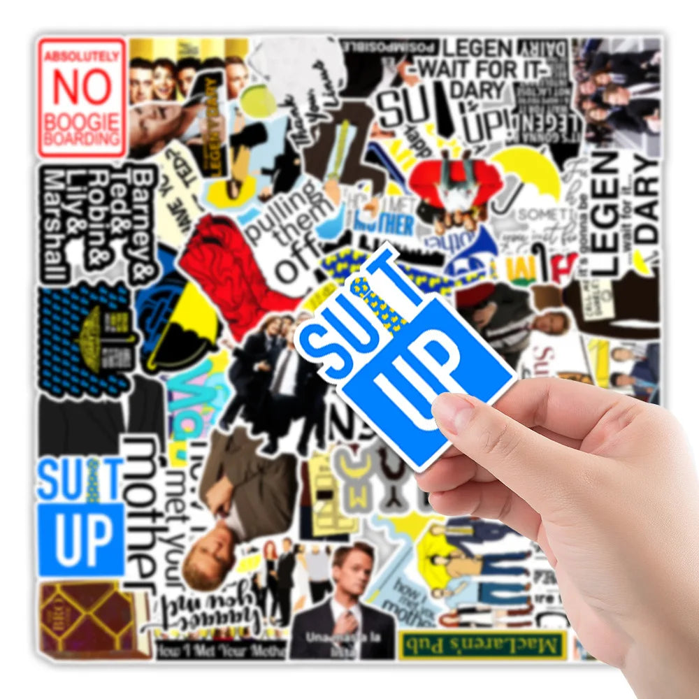 10/30/50PCS TV Show “How I Met Your Mother” Sticker Packs (ONLINE ORDER ONLY)