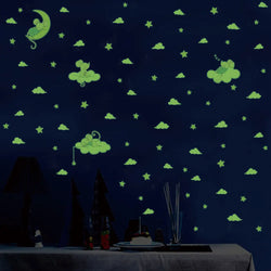 3Pcs Cartoon Mouse Cat Glow Wall Stickers Kids Room Decor (ONLINE ORDER ONLY)