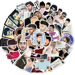 Zayn Malik Stickers 10/30/50pcs Waterproof DIY Luggage Notebook Skateboard Laptop Toy Graffiti (ONLINE ORDER ONLY)