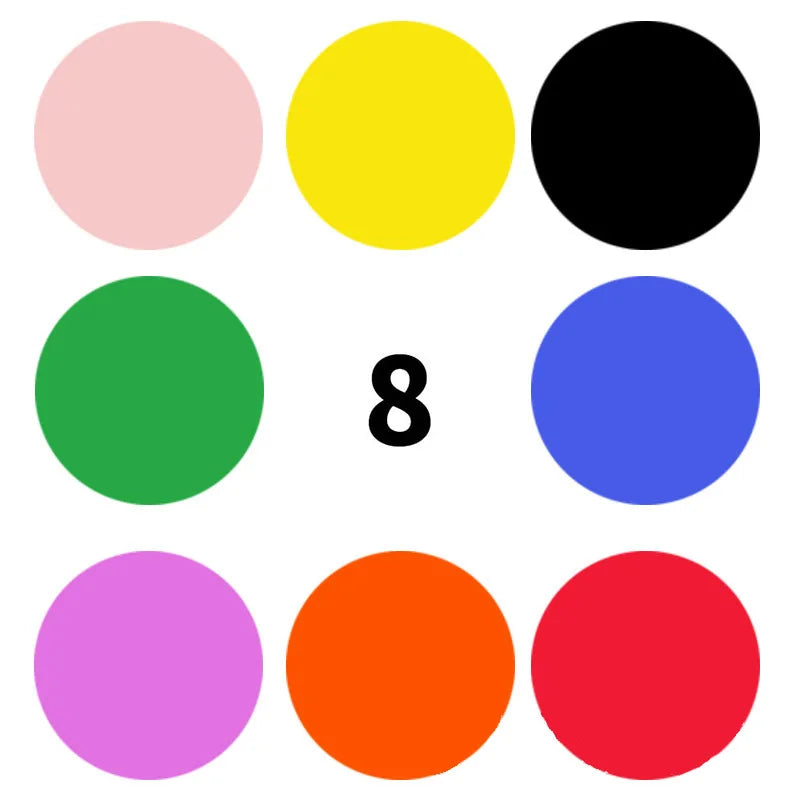 500 Pcs/Roll Chroma Labels Stickers Color Code Dot Labels Stickers 1 Inch Round Red, ,Yellow,Blue,Pink,Black,Stationery Stickers (ONLINE ORDER ONLY)