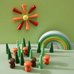 Rainbow Wooden Loose Pieces (ONLINE ORDER ONLY)