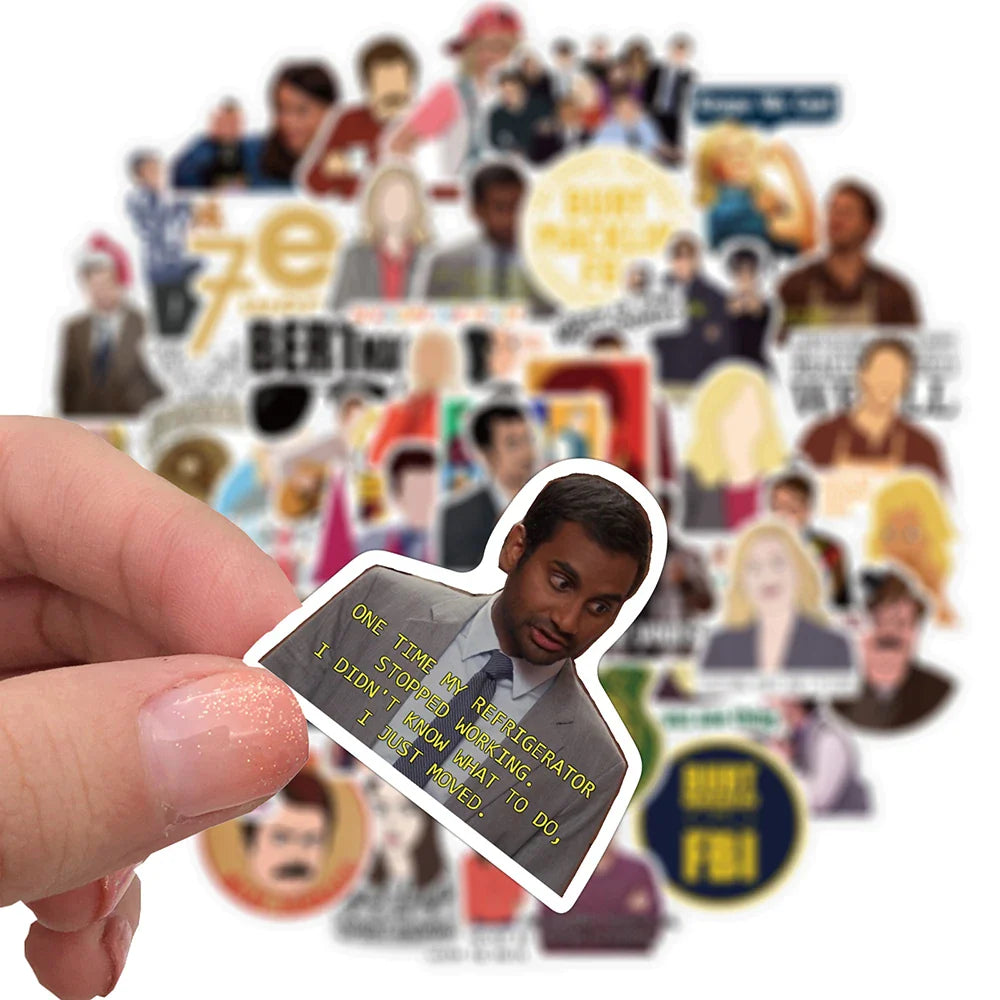 Parks and Recreation TV Show Sticker Packs (ONLINE ORDER ONLY)