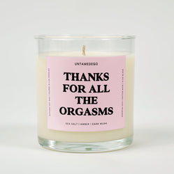 Thanks For All The Orgasms Glass Candle (ONLINE ORDER ONLY)