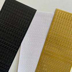 Stamping Gold Silver Number Stickers Korean Ins Hand Account Photo Album Creative DIY Deco Material Stickers Stationery (Online Order Only)