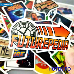 50pcs Classic Movie Back To The Future Mixed Sticker Pack (ONLINE ORDER ONLY)