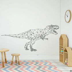 Geometric T-Rex Dinosaur Wall Sticker Kids Room Decal Art (ONLINE ORDER ONLY)