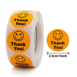 Smile Face Sticker 500 Pcs/roll For Kids Reward Sticker Yellow Dots Labels Happy Smile Face Expression Sticker Kids Toys (ONLINE ORDER ONLY)