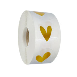 500pcs Gold Clear Heart Envelope Seals Heart Stickers,Thank you Sticker Labels for Small Business,Mailing Supplies,Wedding Party (ONLINE ORDER ONLY)