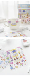 2Pcs Lovely Daily Series Stickers ins Hand Account Decoration Material Stickers Scrapbooking Stick Label Diary Album Stationery (ONLINE ORDER ONLY)