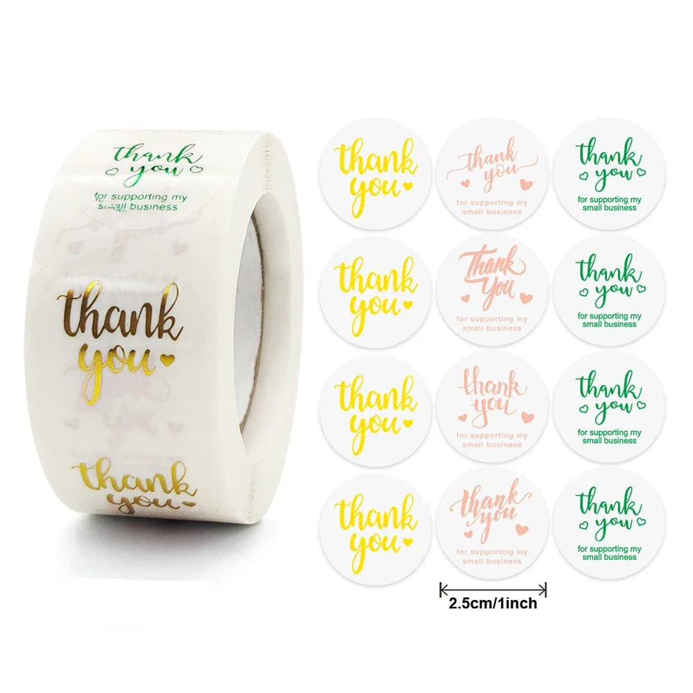 500pcs Gold Clear Heart Envelope Seals Heart Stickers,Thank you Sticker Labels for Small Business,Mailing Supplies,Wedding Party (ONLINE ORDER ONLY)