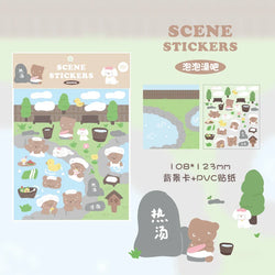 2Pcs Lovely Daily Series Stickers ins Hand Account Decoration Material Stickers Scrapbooking Stick Label Diary Album Stationery (ONLINE ORDER ONLY)