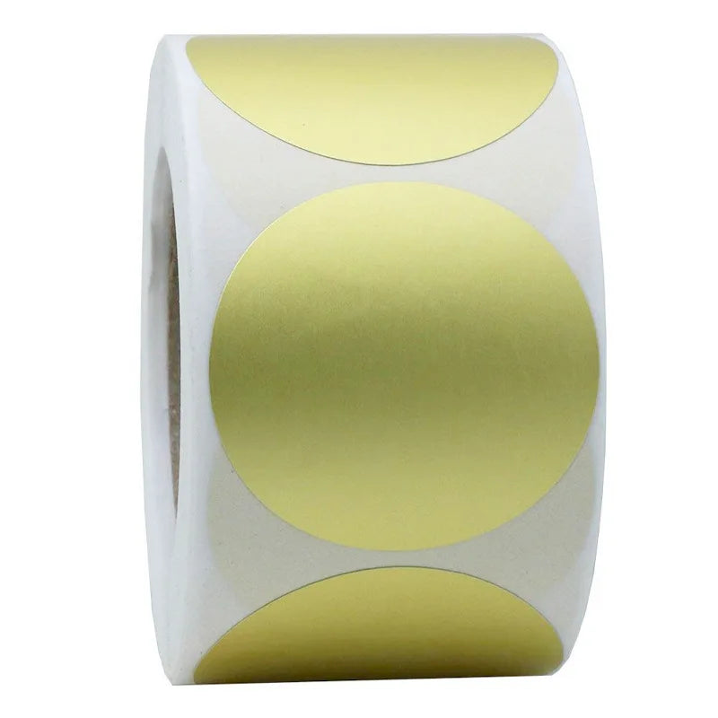 100-500pcs Chroma Labels Stickers Color Code Dot Labels Stickers 1 Inch Round Red, ,Yellow,Blue,Pink,Black,Stationery Stickers (Online Order Only)