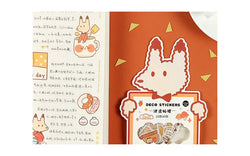40Pcs/lot Kawaii Crimp Animal Series Decoration Sticker DIY Scrapbooking Label Diary Album Sticker Escolar Cute Stationery Gift (Online Order Only)