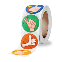Round Stickers 500pcs Paper Adhesive Labels For Festival, Baby Shower Party Decorative Envelope Seal Gift Wrap (ONLINE ORDER ONLY)