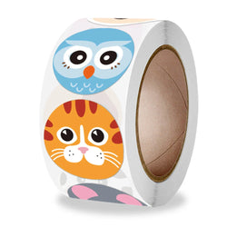100-500PCS Cute Toy Game Sticker Cartoon Animal Children Sticker Label Thank You DIY Gift Sealing Label Decoration Supplies (Online Order Only)