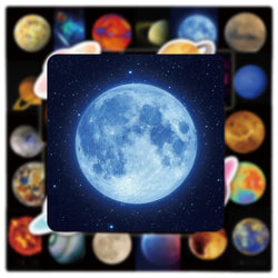 10/30/50/100PCS Outer Space Astronaut Waterproof Stickers Graffiti Decals Laptop Phone Luggage Skateboard Sticker for Kids Toy (ONLINE ORDER ONLY)