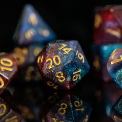 Helix Galaxy Acrylic Dice Set (ONLINE ORDER ONLY)