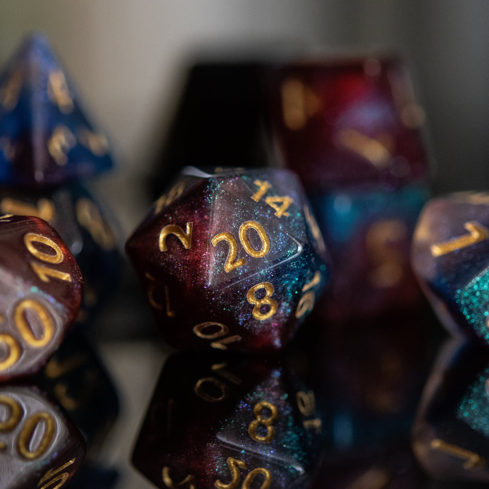Helix Galaxy Acrylic Dice Set (ONLINE ORDER ONLY)