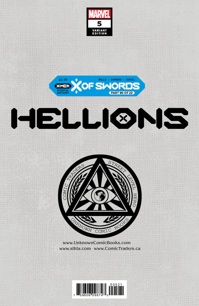 [Signed by Chris Britton] Hellions #5 Unknown Comics Jay Anacleto Exclusive Virgin Var Xos [IN STOCK] (ONLINE ORDER ONLY)