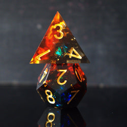 Hellish Rebuke Sharp-Edged Resin Dice Set (ONLINE ORDER ONLY)