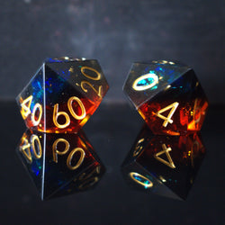 Hellish Rebuke Sharp-Edged Resin Dice Set (ONLINE ORDER ONLY)