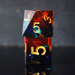 Hellish Rebuke Sharp-Edged Resin Dice Set (ONLINE ORDER ONLY)